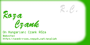 roza czank business card
