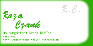 roza czank business card